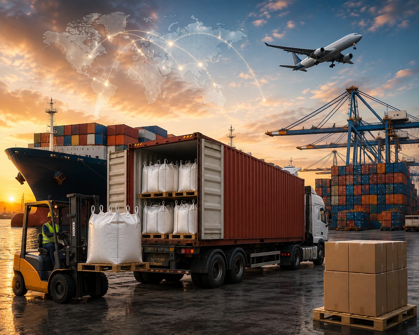 Port dispatch and global logistics